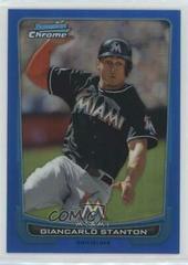 Giancarlo Stanton [Blue Refractor] #5 Baseball Cards 2012 Bowman Chrome Prices
