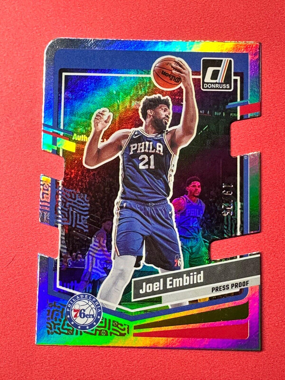 Joel Embiid Press Proof Gold Die Cut 110 Prices 2023 Panini