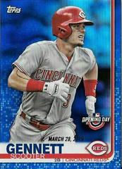 Scooter Gennett [Blue Foil] #6 Baseball Cards 2019 Topps Opening Day Prices