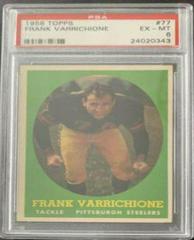 Frank Varrichione #77 Football Cards 1958 Topps Prices