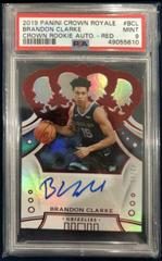 Brandon Clarke [Red] #CR-BCL Basketball Cards 2019 Panini Crown Royale Rookie Autographs Prices