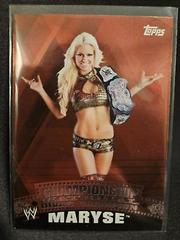 Maryse [Intercontinental Puzzle Back] #C38 Wrestling Cards 2010 Topps WWE Championship Material Prices