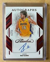 Pau Gasol [Ruby] #6 Basketball Cards 2022 Panini Flawless Autograph Prices