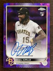 Oneil Cruz [Purple] #RA-OC Baseball Cards 2022 Topps Chrome Update Sapphire Rookie Autographs Prices