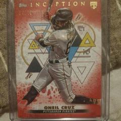 Oneil Cruz [Red] #56 Baseball Cards 2022 Topps Inception Prices
