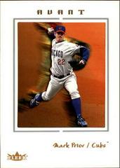 Mark Prior Baseball Cards 2003 Fleer Avant Prices