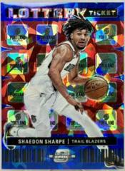 Shaedon Sharpe [Blue Cracked Ice] #7 Basketball Cards 2022 Panini Contenders Optic Lottery Ticket Prices