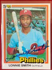 Lonnie Smith #295 Baseball Cards 1981 Donruss Prices