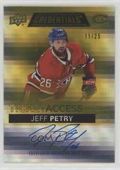 Jeff Petry [Yellow] #TAA-JP Hockey Cards 2021 Upper Deck Credentials Ticket Access Autographs Prices