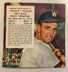 Mickey Vernon Baseball Cards 1953 Red Man Tobacco Prices