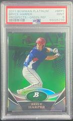 Bryce Harper [Green Refractor] Baseball Cards 2011 Bowman Platinum Prospects Prices