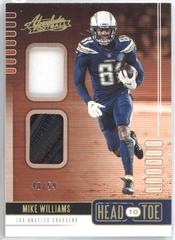 Mike Williams #7 Football Cards 2019 Panini Absolute Head to Toe Prices