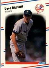 Dave Righetti #43 Baseball Cards 1988 Fleer Mini Prices