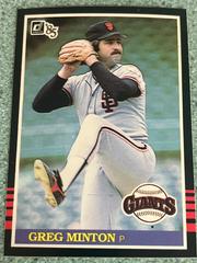 Greg Minton Baseball Cards 1985 Donruss Prices