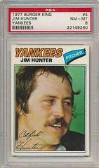 Jim Hunter #4 Baseball Cards 1977 Burger King Yankees Prices