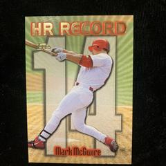 Mark McGwire [#14] #220 Baseball Cards 1999 Topps Home Run Record Prices