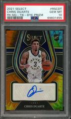 Chris Duarte [Tie Dye Prizm] #RS-CDT Basketball Cards 2021 Panini Select Rookie Signatures Prices