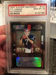 J.P. Losman [Prev. Ticket Auto. Emerald] #134 Football Cards 2004 Playoff Contenders Prices
