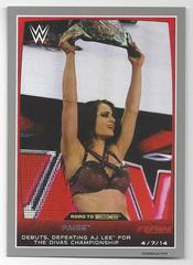 Paige [Silver] Wrestling Cards 2015 Topps WWE Road to Wrestlemania Prices