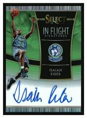 Isaiah Rider [Neon Green Prizm] Basketball Cards 2018 Panini Select in Flight Signatures Prices