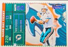 Dan Marino [Silver] #GDT-DMA Football Cards 2022 Panini Contenders Game Day Ticket Prices