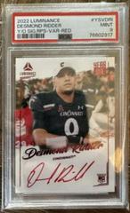 Desmond Ridder [Red] Football Cards 2022 Panini Luminance Year One Signatures Variations Prices