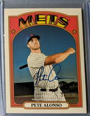 Pete Alonso Real One Autographs Baseball Cards 2021 Topps Heritage Real One Autographs Prices