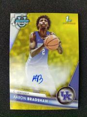 Aaron Bradshaw [Yellow] #BCPA-AB Basketball Cards 2023 Bowman Chrome University Prospects Autographs Prices