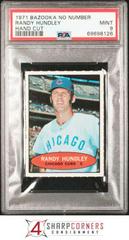 Randy Hundley [Hand Cut] Baseball Cards 1971 Bazooka No Number Prices