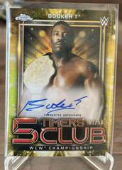 Booker T [Gold Refractor] Wrestling Cards 2021 Topps Chrome WWE 5 Timers Club Autographs Prices