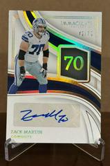 Zack Martin #27 Football Cards 2023 Panini Immaculate Numbers Signature Prices