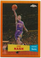 Steve Nash [1957 Orange Refractor] Basketball Cards 2007 Topps Chrome Prices