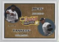 Derek Jeter, Jose Reyes [Beige] #179 Baseball Cards 2008 Upper Deck Baseball Heroes Prices