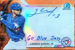 Lourdes Gurriel Jr. [Chrome Orange Shimmer] #CPA-LGU Baseball Cards 2017 Bowman Prospect Autographs Prices