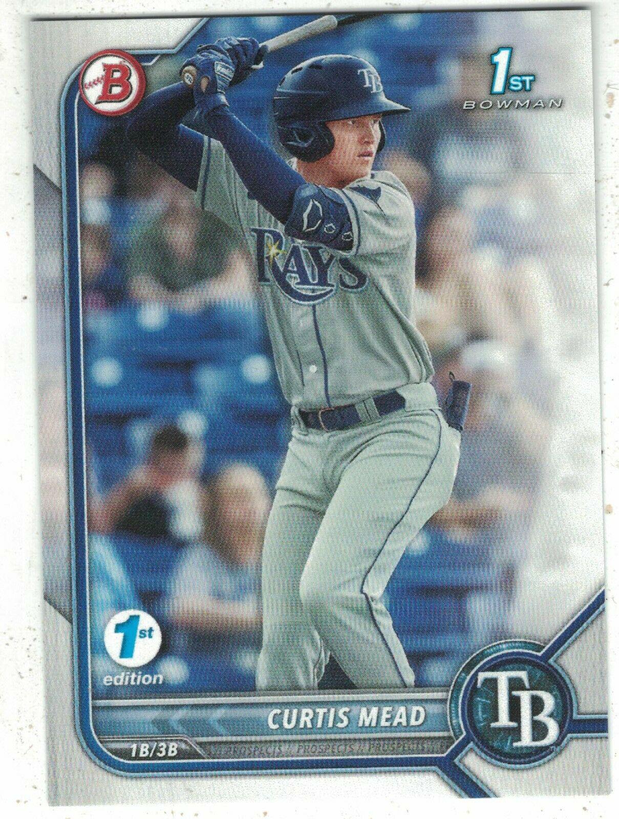 Curtis Mead BPPF10 Prices 2022 Bowman 1st Edition Baseball Cards