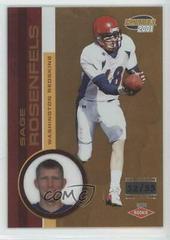 Sage Rosenfels [Premiere Date] Football Cards 2001 Pacific Invincible Prices