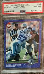Russell Maryland #47 Football Cards 1993 Collector's Edge Prices