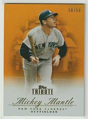 Mickey Mantle [Orange] Baseball Cards 2012 Topps Tribute Prices