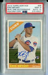 Kris Bryant #KB Baseball Cards 2015 Topps Heritage Real One Autographs Prices