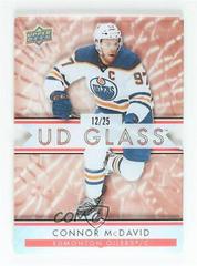 Connor McDavid [Red] #GS-1 Hockey Cards 2021 Upper Deck Ovation UD Glass Stars Prices