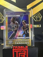 Jerry West, Wilt Chamberlain [Gold] Basketball Cards 2021 Panini Contenders Optic Legendary Tandems Prices