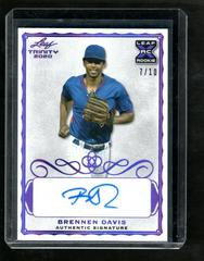 Brennen Davis [Purple] #A-BD1 Baseball Cards 2020 Leaf Trinity Autographs Prices