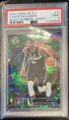 Giannis Antetokounmpo [Green] #31 Basketball Cards 2020 Panini Select Numbers Prices