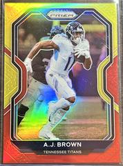 A. J. Brown [Red and Yellow Prizm] Football Cards 2020 Panini Prizm Prices