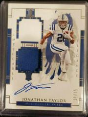 Jonathan Taylor [Helmet, Patch Autograph] #117 Football Cards 2020 Panini Impeccable Prices