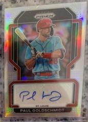 Paul Goldschmidt [Silver Prizm] #S-PG Baseball Cards 2022 Panini Prizm Signatures Prices