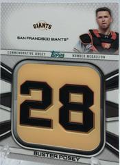 Buster Posey Baseball Cards 2022 Topps Player Jersey Number Medallion Relics Prices