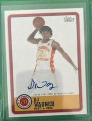 DJ Wagner [Orange Basketball] #CA-DW Basketball Cards 2023 Topps Chrome McDonald's All American Autographs Prices