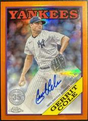 Gerrit Cole [Orange] #88CA-GC Baseball Cards 2023 Topps Chrome Update 1988 Autographs Prices