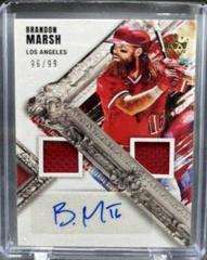 Brandon Marsh [Gold] #DMS-BM Baseball Cards 2022 Panini Diamond Kings DK Materials Signatures Prices